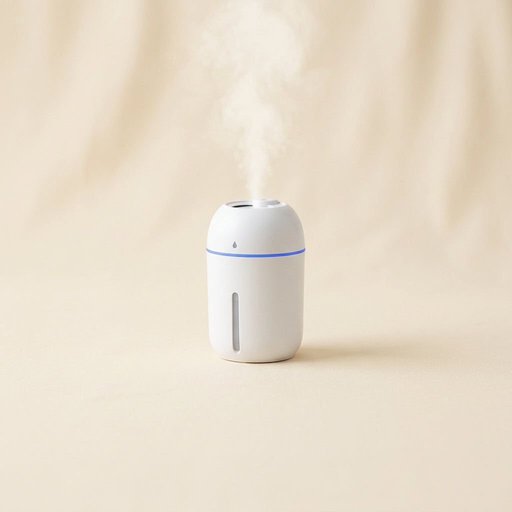 Mini Humidifier, 300Ml Portable Small Humidifiers for Baby, Car Humidi ...